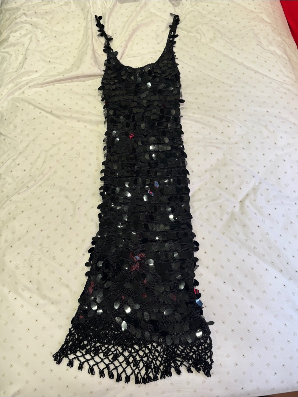 Forever 21 Black Sequin Midi Dress